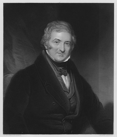 Thomas Morton, De Dramaturg, uit het schilderij in de Vernon Gallery door Martin Archer after Shee